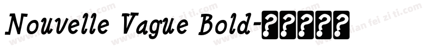 Nouvelle Vague Bold字体转换